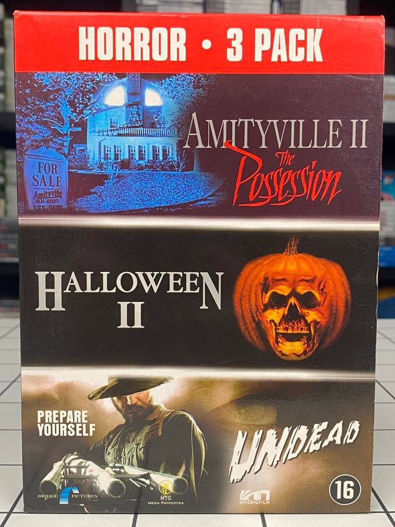 Horror DVD Box Set Halloween II Amityville Undead, Vanaf 16 jaar, Ophalen of Verzenden, Zo goed als nieuw, Boxset