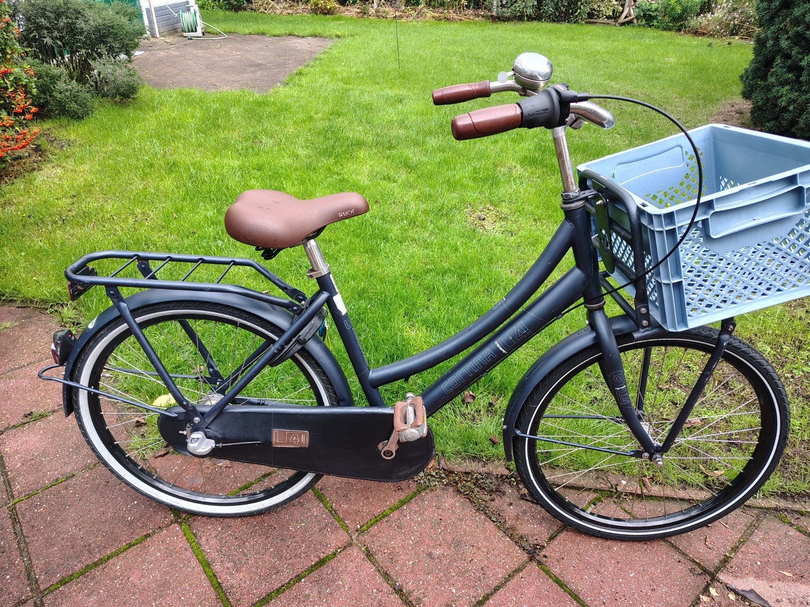 Cortina U4 24 inch, 3 versnellingen, donkerblauw, Ophalen, 24 inch, Versnellingen