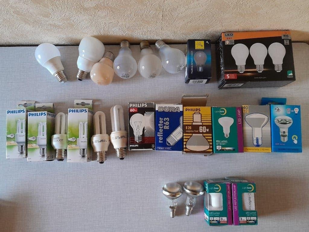 diverse lampen / branders e27 en e14, Ophalen of Verzenden, Nieuw, Overige fittingen, Overige typen