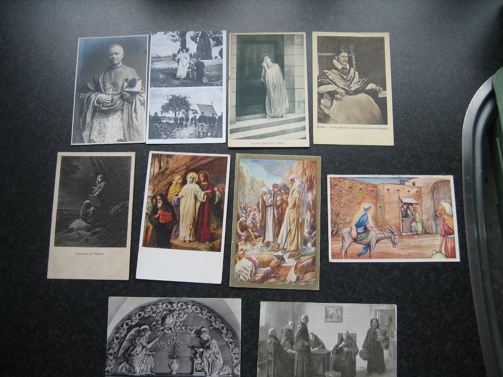 RELIGIE 10 ansichtkaarten ref. E, Verzamelen, Ansichtkaarten | Themakaarten, Ophalen of Verzenden, Voor 1920, Overige thema's