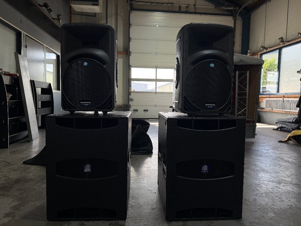 Complete geluidset actief DB Technologies, Audio, Tv en Foto, Overige typen, Zo goed als nieuw, Ophalen, 150 watt of meer