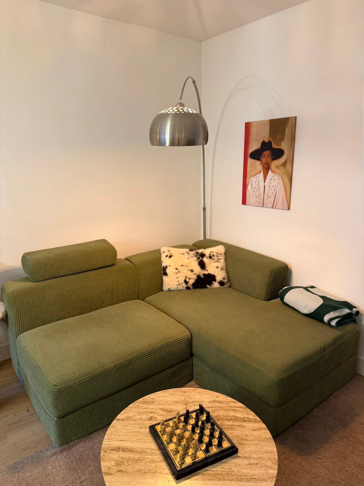 IKEA JÄTTEBO hoekbank olijfgroen – zo goed als nieuw!, Ophalen, Zo goed als nieuw, 150 cm of meer, Vierpersoons of meer