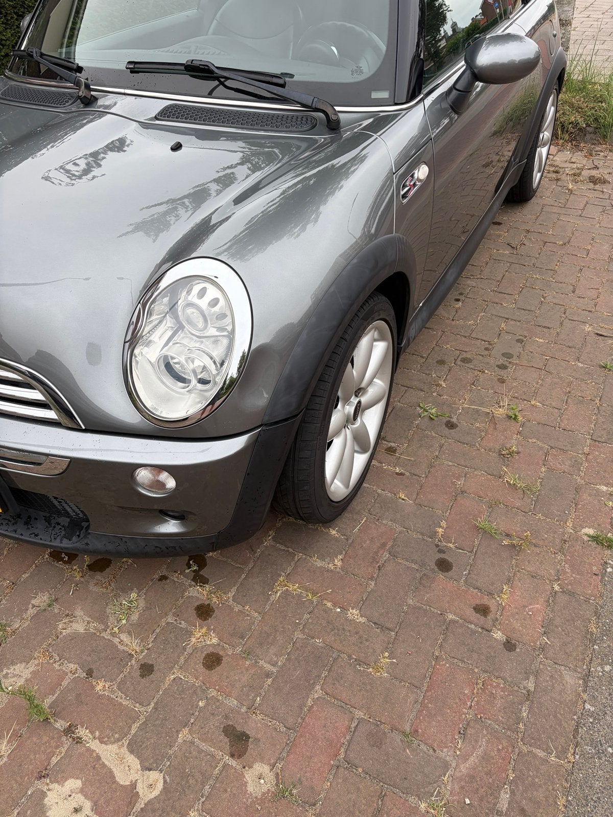 Mini 1.6 16V Cooper S Cabrio 2007 Grijs, Auto's, Mini, Voorwielaandrijving, Zwart, 4 cilinders, Cabriolet