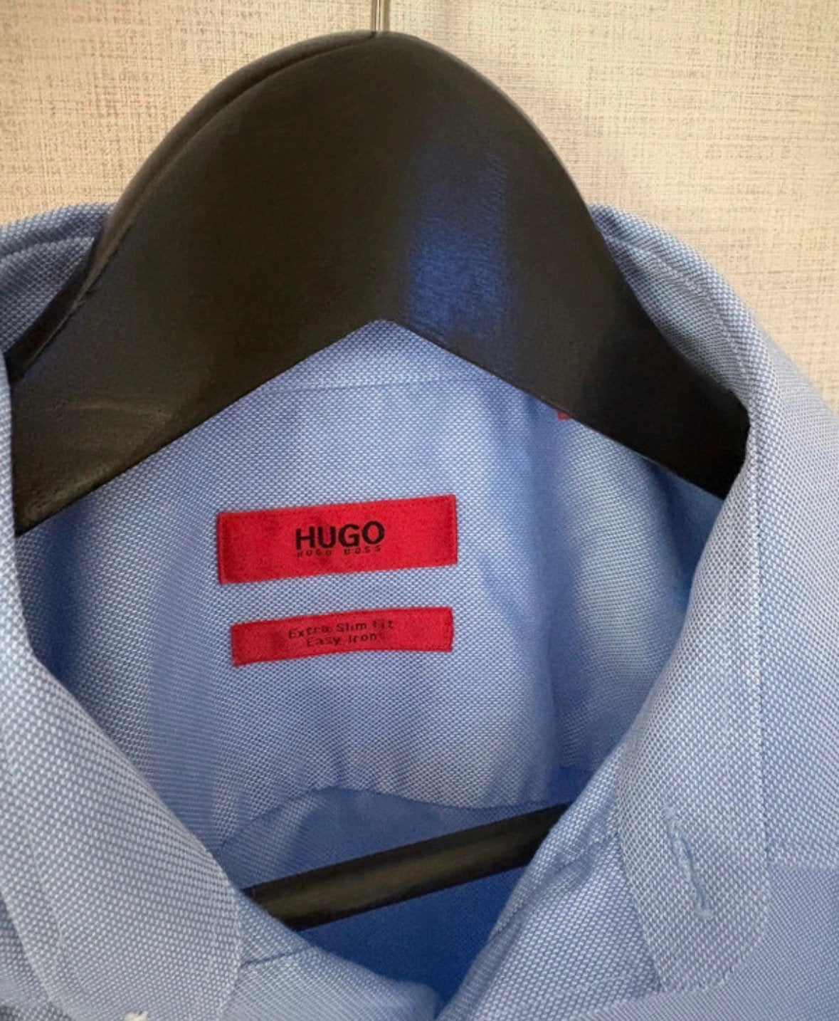 Hugo boss overhemd maat 38 / 15, Ophalen of Verzenden, Zo goed als nieuw, Blauw, Halswijdte 38 (S) of kleiner