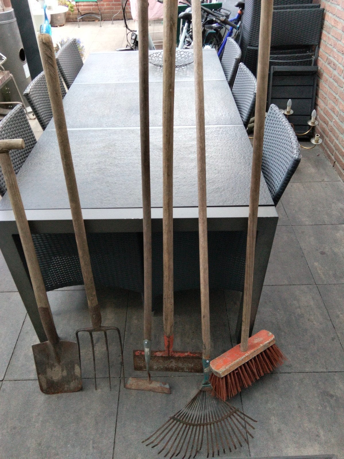 Diverse tuingereedschap set (6 stuks), Tuin en Terras, Ophalen, Gebruikt, Spade