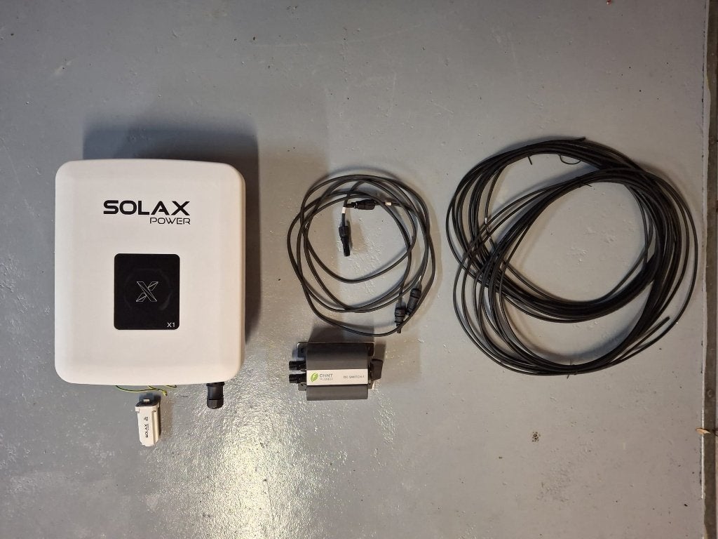 SolaX X1-2.5-S-D Omvormer – Werkend + Wifi Dongle & Kabels, Ophalen, Gebruikt, Overige merken, Omvormer