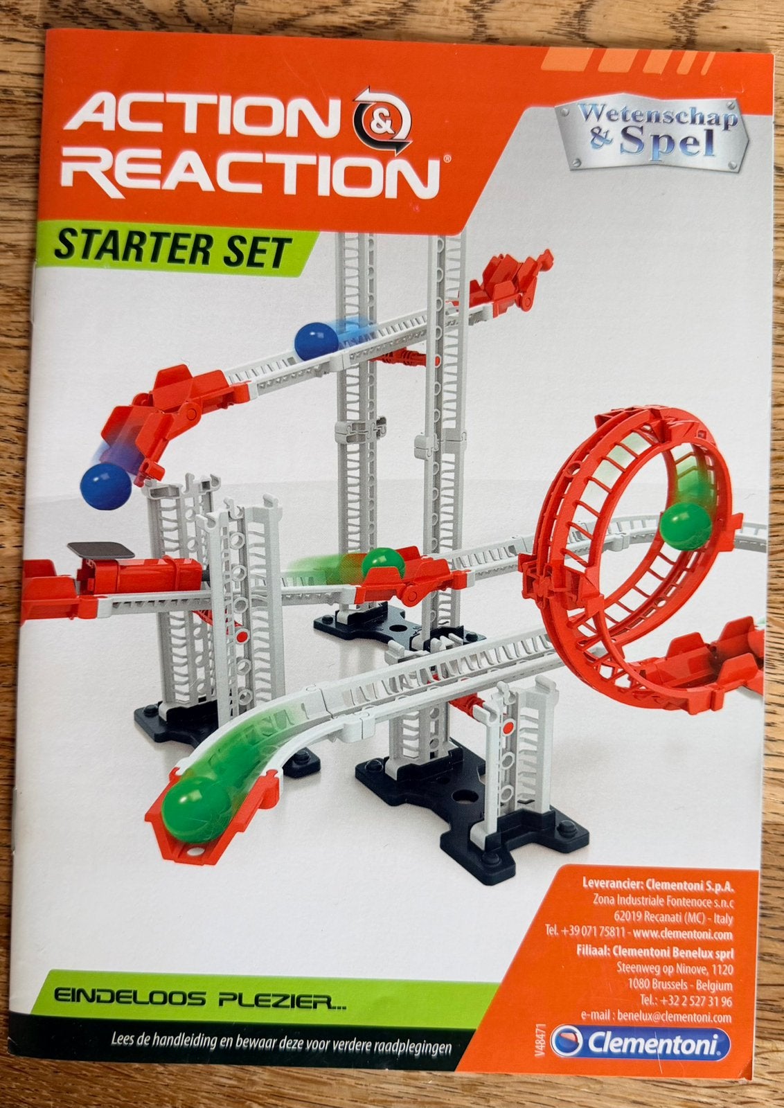 Clementoni Action & Reaction knikkerbaan starter set, Ophalen of Verzenden, Gebruikt, Overige merken