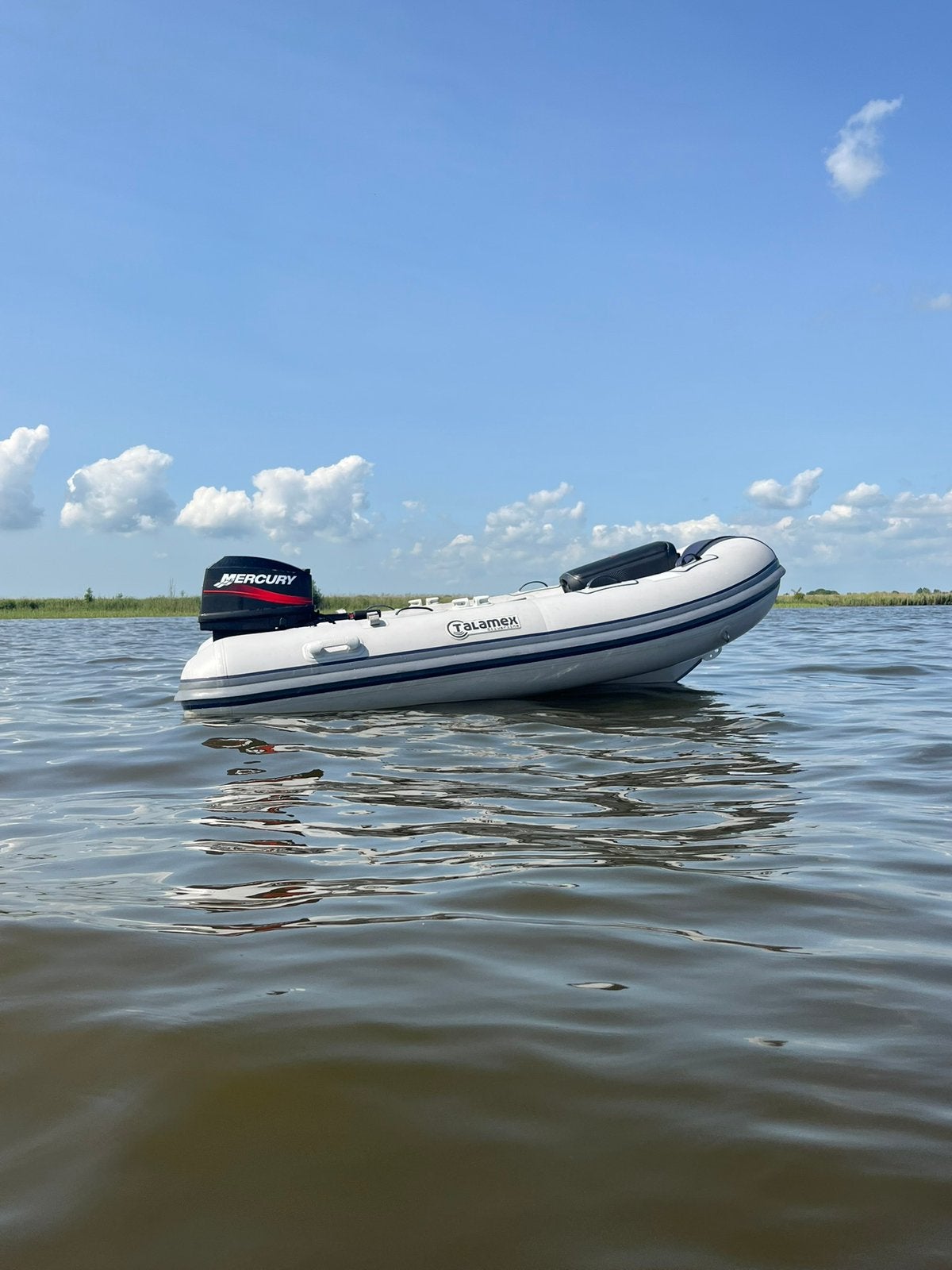 Talamex 290 alu met 25 pk Mercury, Ophalen, Aluminium, Gebruikt, Mercury
