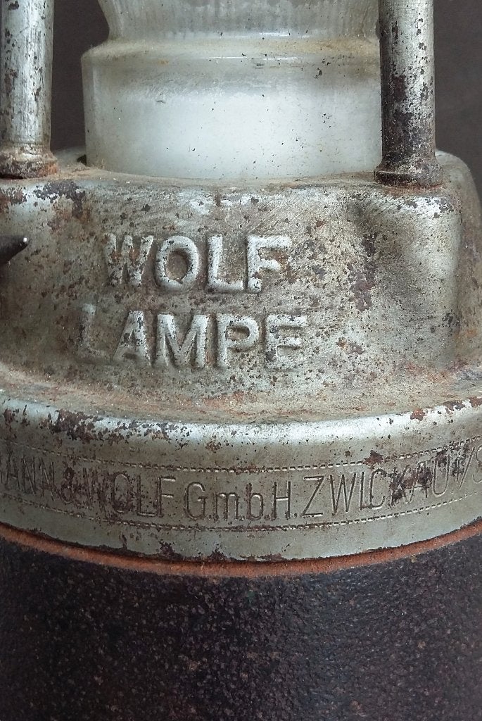 Om 1910 - 1940 GROTE Mijnlamp Mijnwerkerslamp Mijnbouw Lamp, Antiek en Kunst, Antiek | Lampen, Ophalen of Verzenden