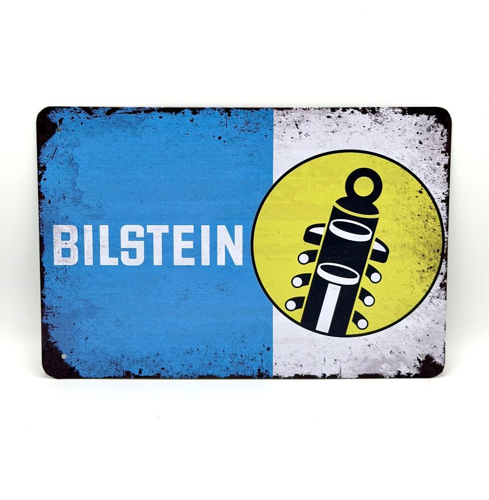 Bilstein schokdempers bord Porsche Mercedes Volvo 20x30cm, Verzenden, Nieuw, Reclamebord