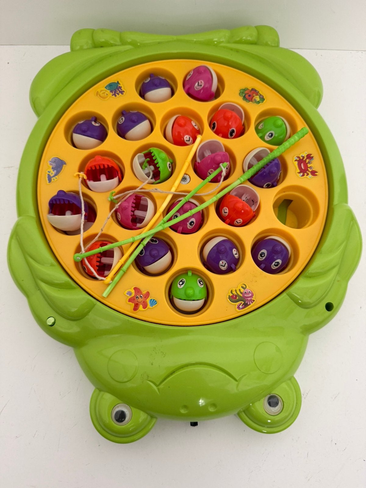 Kikker Visspel Visjes Vangen (Draaiend Spel 3 Hengels), Ophalen of Verzenden, Gebruikt, 4 tot 6 jaar