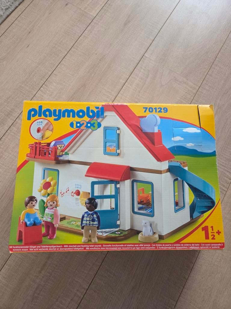 Playmobile 1.2.3. Speelhuis 70129, Ophalen of Verzenden, Zo goed als nieuw, Complete set