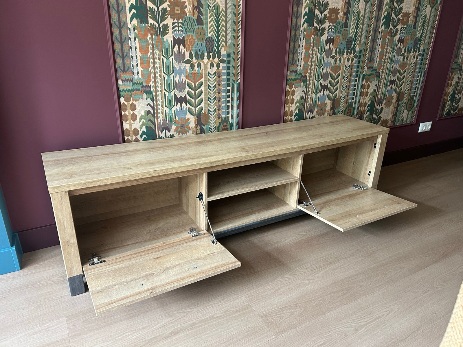 TV-meubel met opbergruimte 52x188x40, Ophalen, Gebruikt, 150 tot 200 cm, Minder dan 100 cm