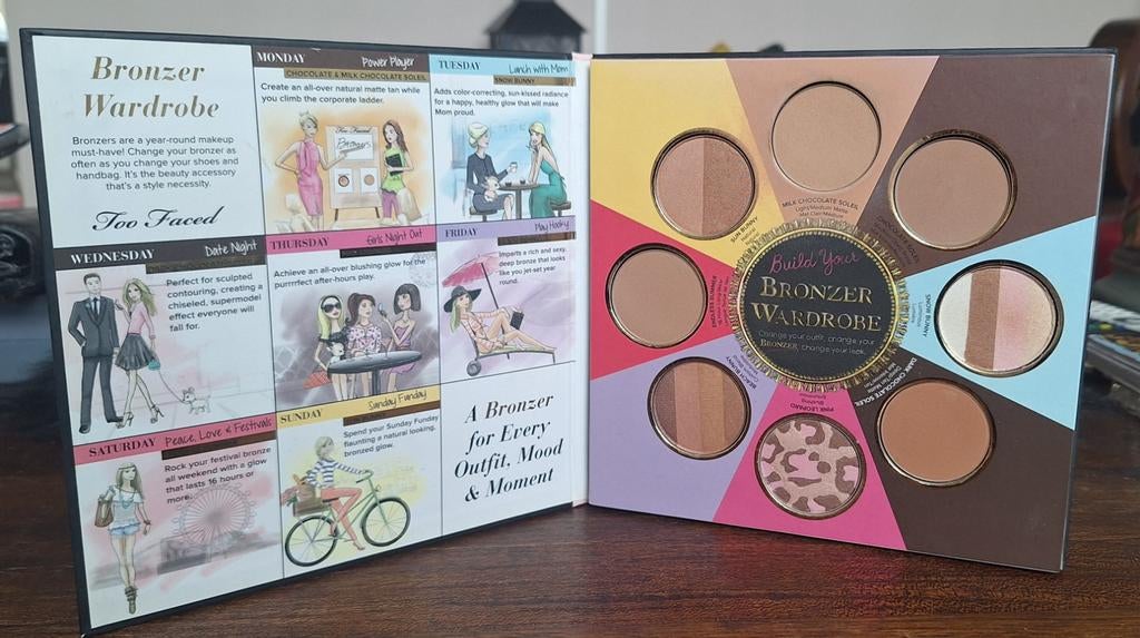 Too Faced / The Little Black Book of Bronzers, Bruin, Zo goed als nieuw, Make-up, Verzenden