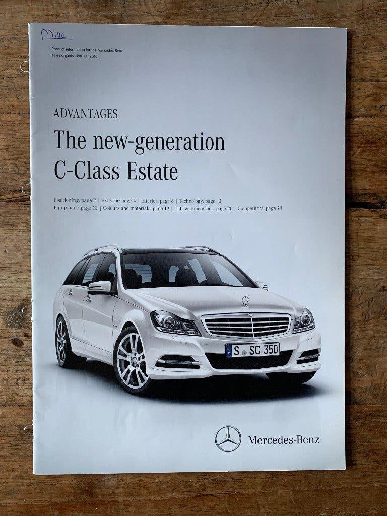 Productinformatiebrochure Mercedes-Benz C-klasse S204 2010, Zo goed als nieuw, Mercedes-Benz, Mercedes, Ophalen of Verzenden