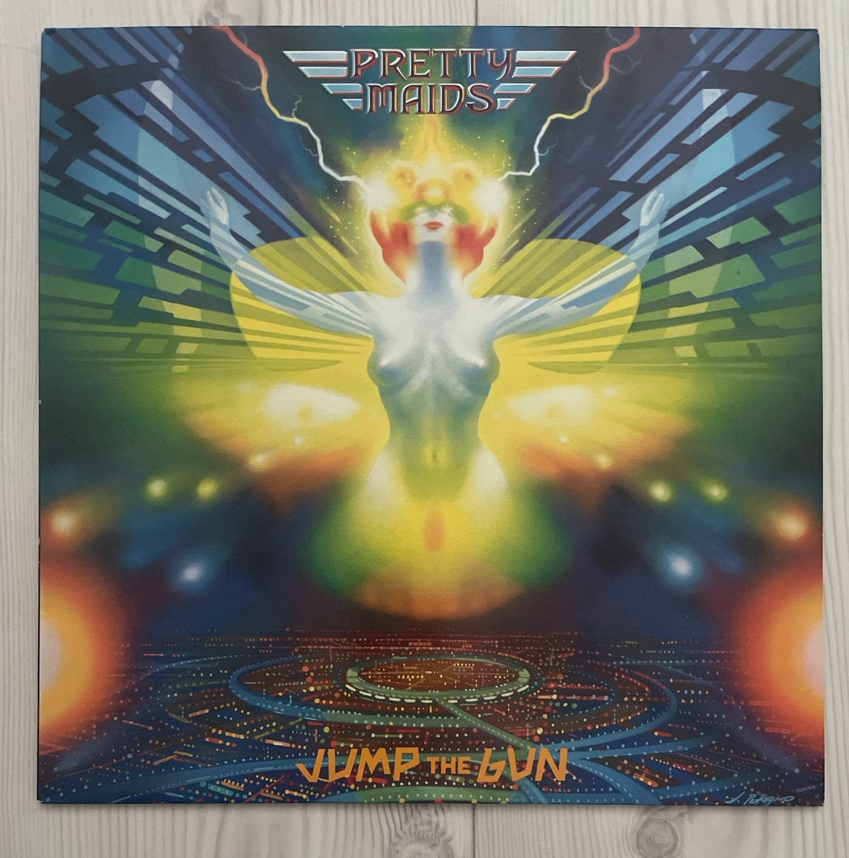 Pretty Maids - Jump the Gun LP (Hard Rock), Ophalen of Verzenden, Gebruikt