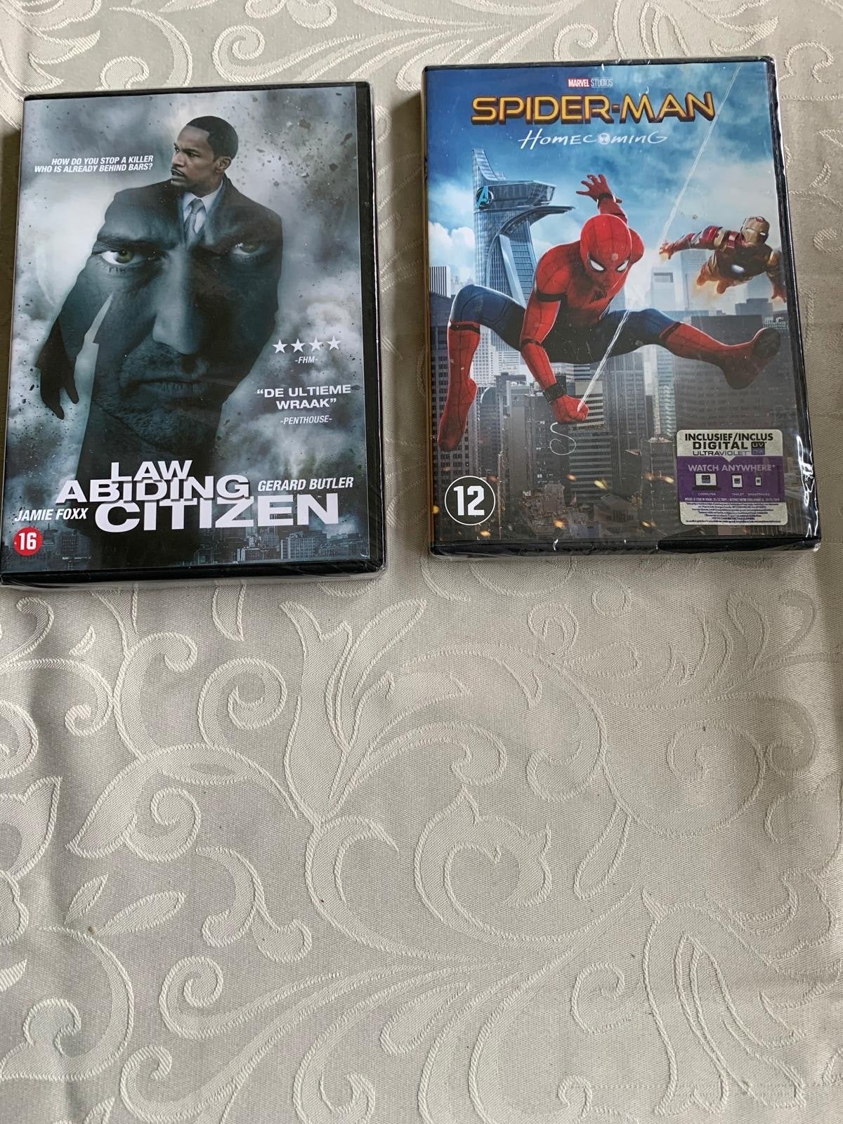 Spider-Man: Homecoming & Law Abiding Citizen DVD's, Vanaf 12 jaar, Ophalen of Verzenden, Zo goed als nieuw, Actiethriller
