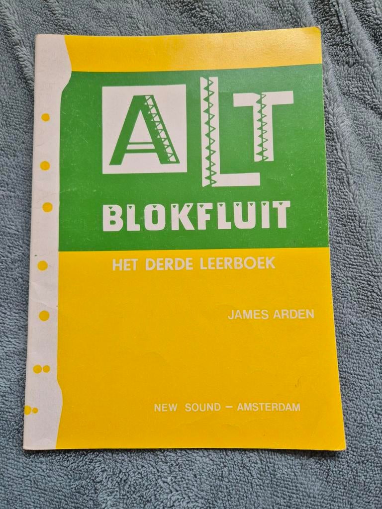 Altblokfluit methode deel 3, Klassiek, Les of Cursus, Ophalen of Verzenden, Zo goed als nieuw