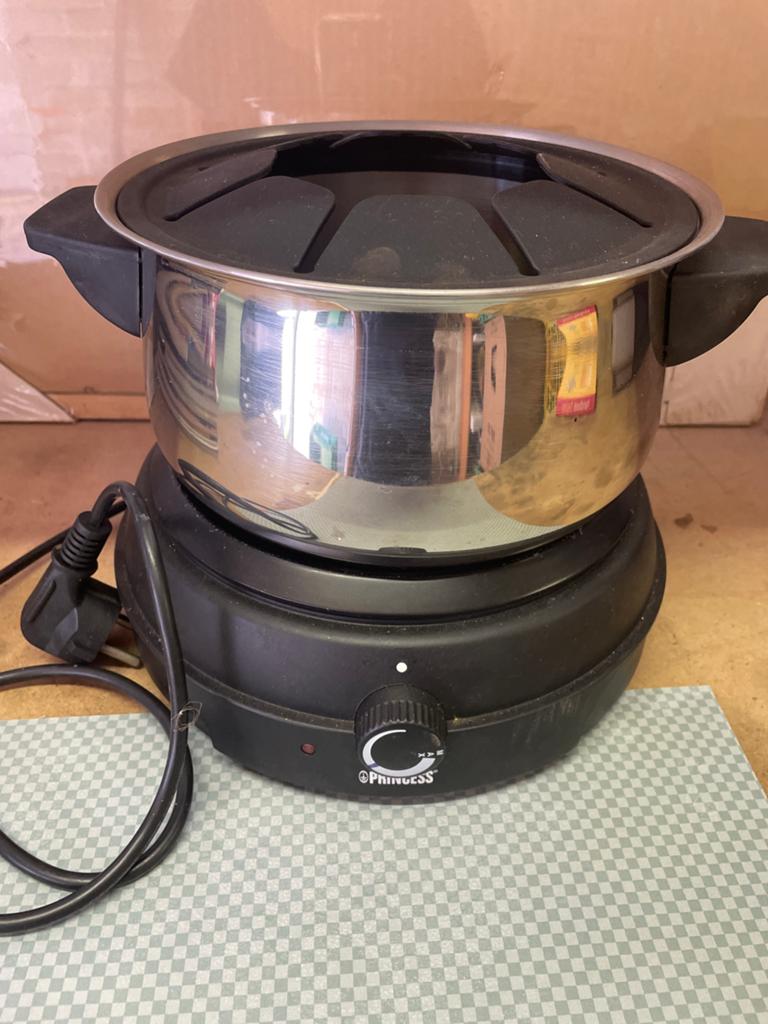 Princess Elektrische Fondueset - RVS Pan, Ophalen of Verzenden, Gebruikt, Elektrisch, Fondueset
