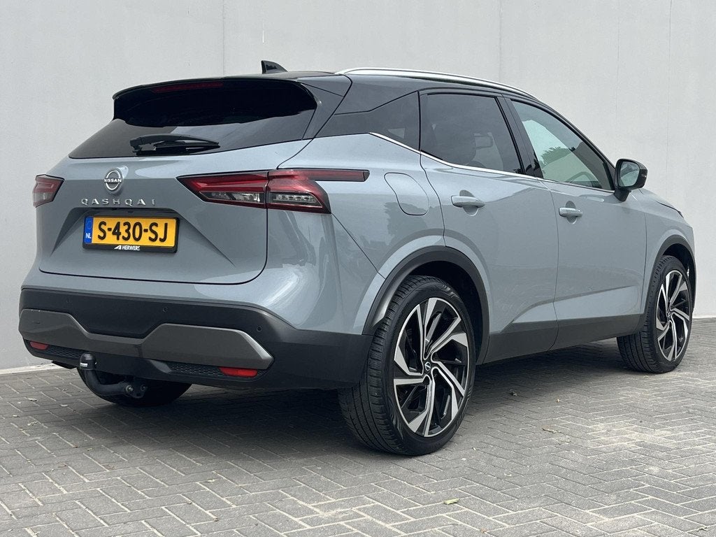 Nissan Qashqai 1.3 MHEV Xtronic Tekna Plus / Trekhaak (1.800, Auto's, Nissan, Euro 6, Qashqai, Automatische klimaatregeling, Zilver of Grijs