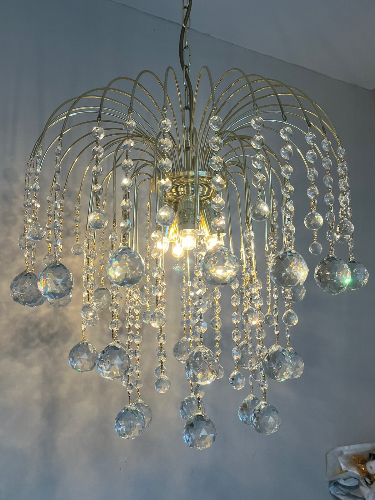 XL formaat kristallen gemerkt echt swarovski kroonluchter, Ophalen of Verzenden, Baak, Baak, Baak