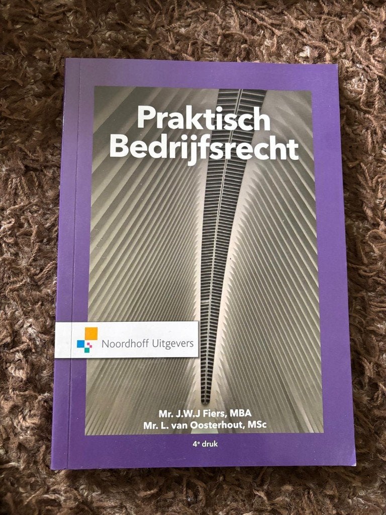 Praktisch Bedrijfsrecht ISBN 9789001899745, Zo goed als nieuw, Noordhoff Uitgevers, Gamma, HBO