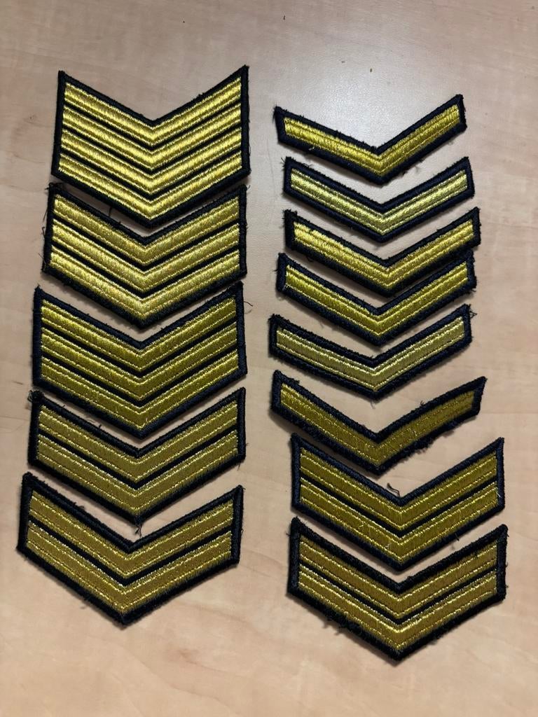 Lot marine DT rangen huidig model, Verzamelen, Militaria | Algemeen, Verzenden, Marine, Nederland, Embleem of Badge