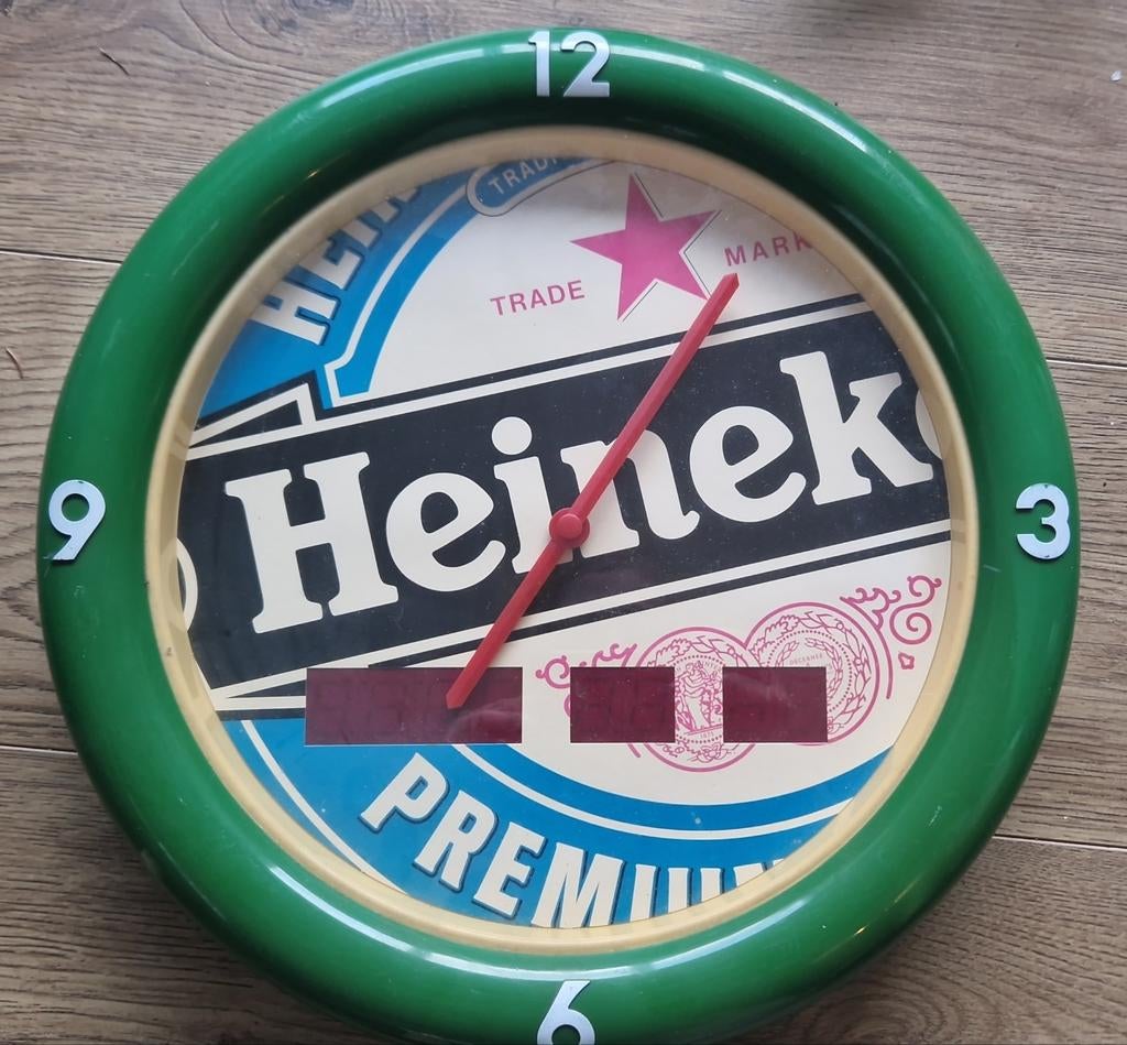 Heineken Klok - Leuk voor de verzamelaar, Ophalen of Verzenden