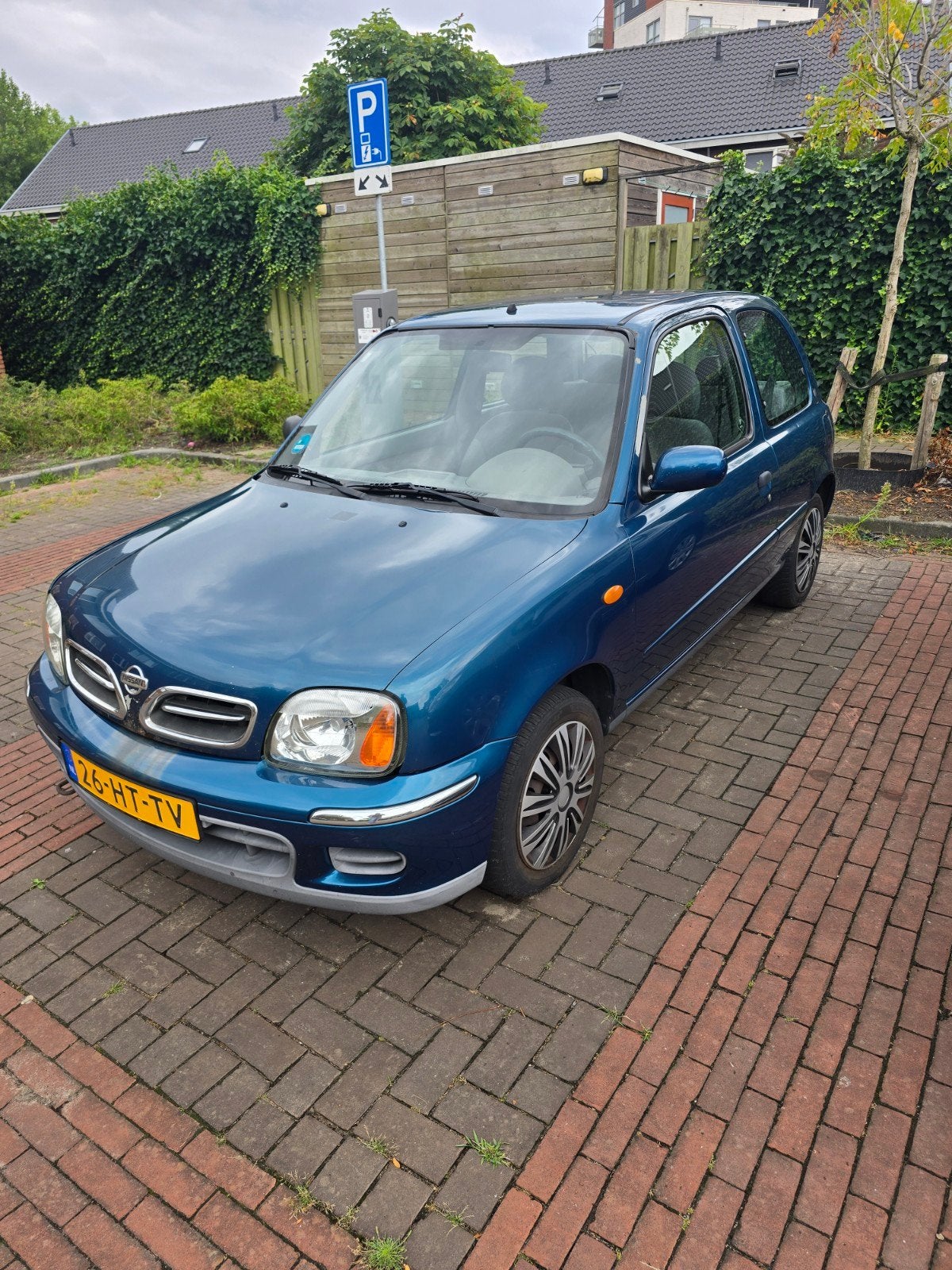 Nissan Micra 1.4 60KW 3D N-cvt 2001 Blauw, Auto's, 4 cilinders, 840 kg, Blauw, Origineel Nederlands