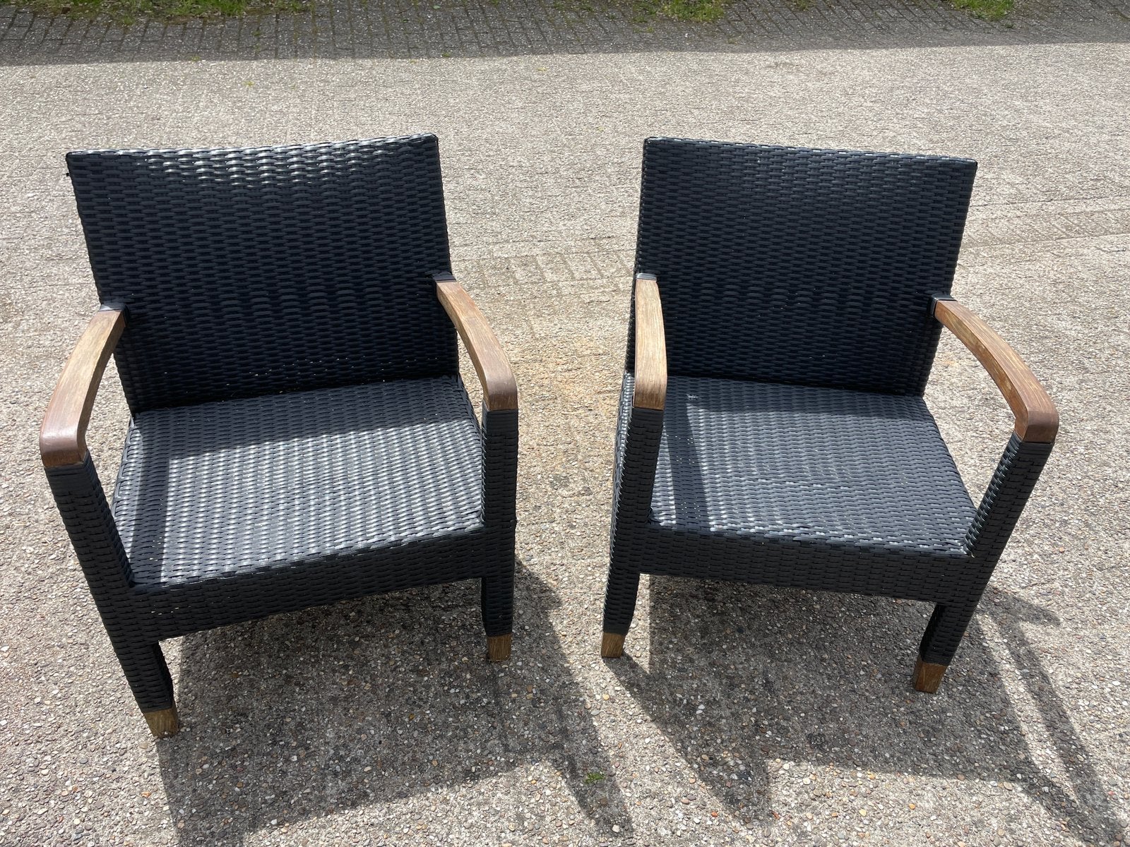 Set van 2 Royal Patio tuinstoelen (op te knappen), Tuin en Terras, Tuinsets en Loungesets, Ophalen, Gebruikt, 2 zitplaatsen