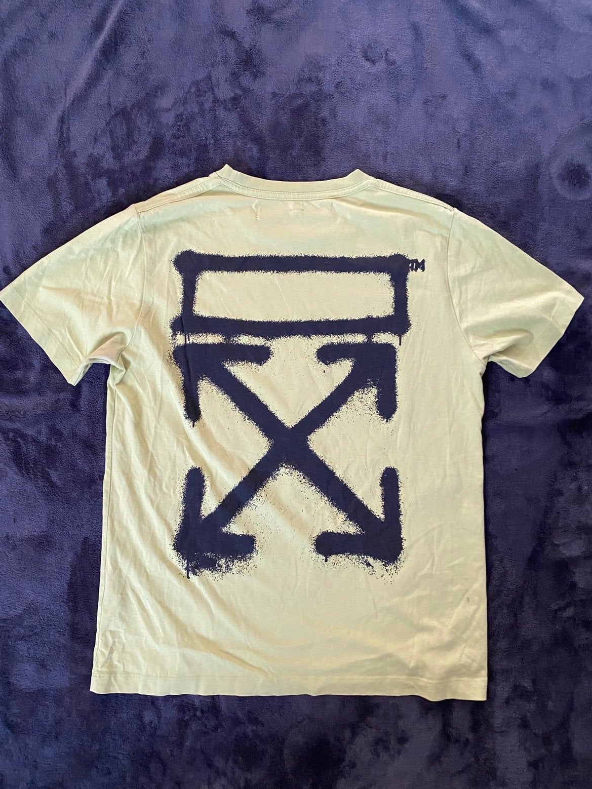 Off-White Spray Arrow Khaki Tee, Ophalen of Verzenden, Zo goed als nieuw, Maat 48/50 (M), Groen