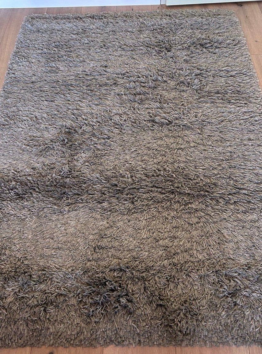 Ikea gaser grijs vloerkleed 133x195 GRATIS, Huis en Inrichting, Ophalen, 200 cm of meer, Zo goed als nieuw, Grijs