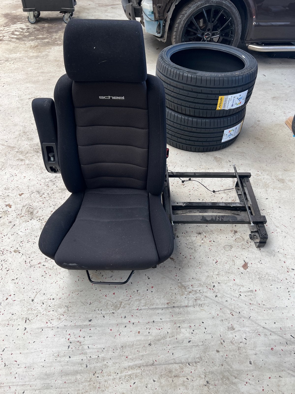Scheel autostoel met onderstel voor Volkswagen Caddy, Auto-onderdelen, Ophalen, Gebruikt, Volkswagen