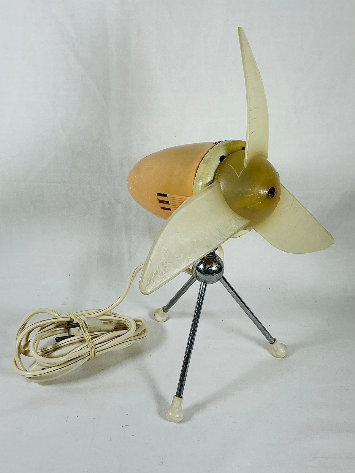 Vintage design modernist space age tripod tafel ventilator, Verzamelen, Retro, Verzenden, Huis en Inrichting