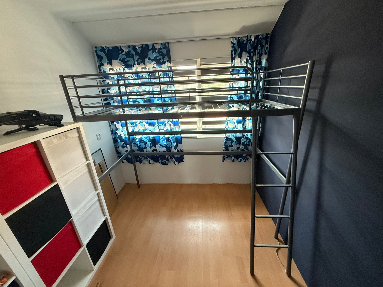 Ikea Tromsö hoogslaper zonder matras, Ophalen, Eenpersoons, Zo goed als nieuw, 90 cm