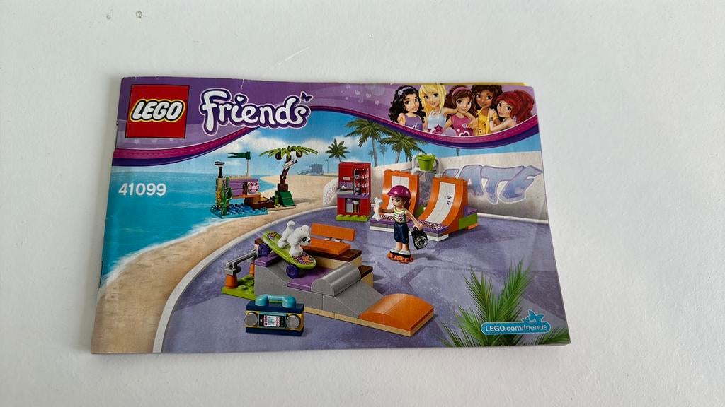 Lego friends 41099 skate park compleet, Ophalen of Verzenden, Zo goed als nieuw