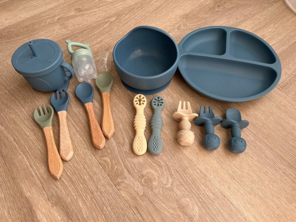 Silicon baby crockery and cutlery, Ophalen, Overige merken, Gebruikt, Overige typen