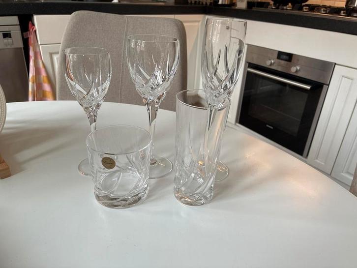 Wedgwood Toscane kristallen glazen, Ophalen of Verzenden