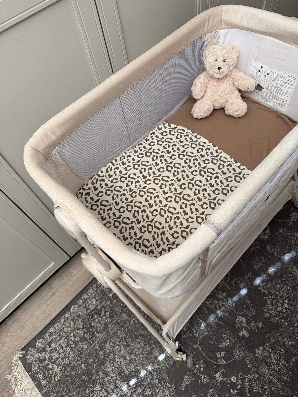 Puck co-sleeper Claire crème - zo goed als nieuw, Ophalen, Zo goed als nieuw, Minder dan 140 cm, Matras