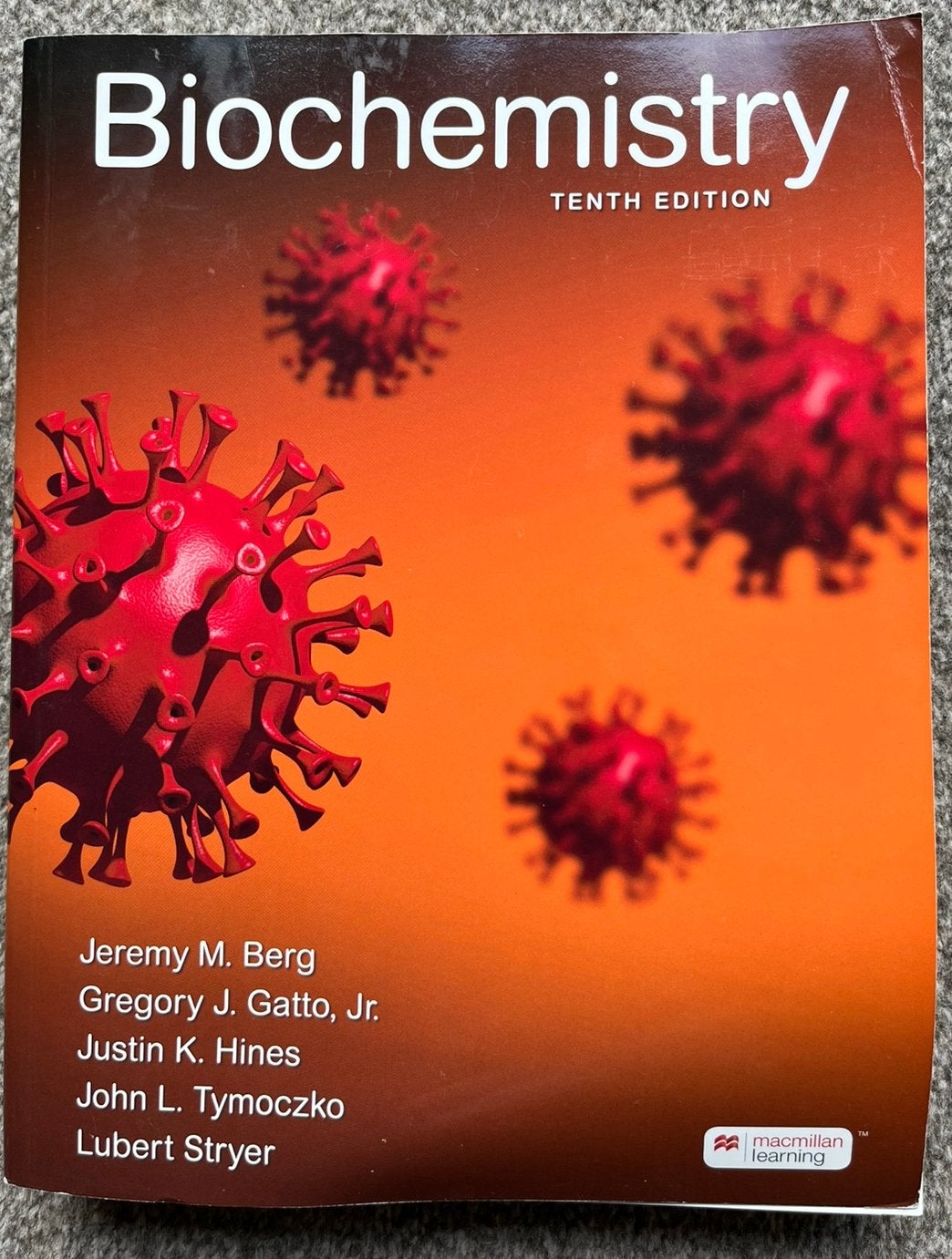 BIOCHEMISTRY - 10th edition, Boeken, Ophalen of Verzenden, Beta, Zo goed als nieuw, WO