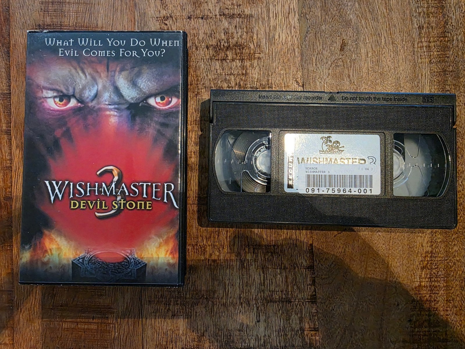 Wishmaster 3: Devil Stone VHS - Horrorfilm, Horror, Vanaf 16 jaar, Ophalen of Verzenden, VHS