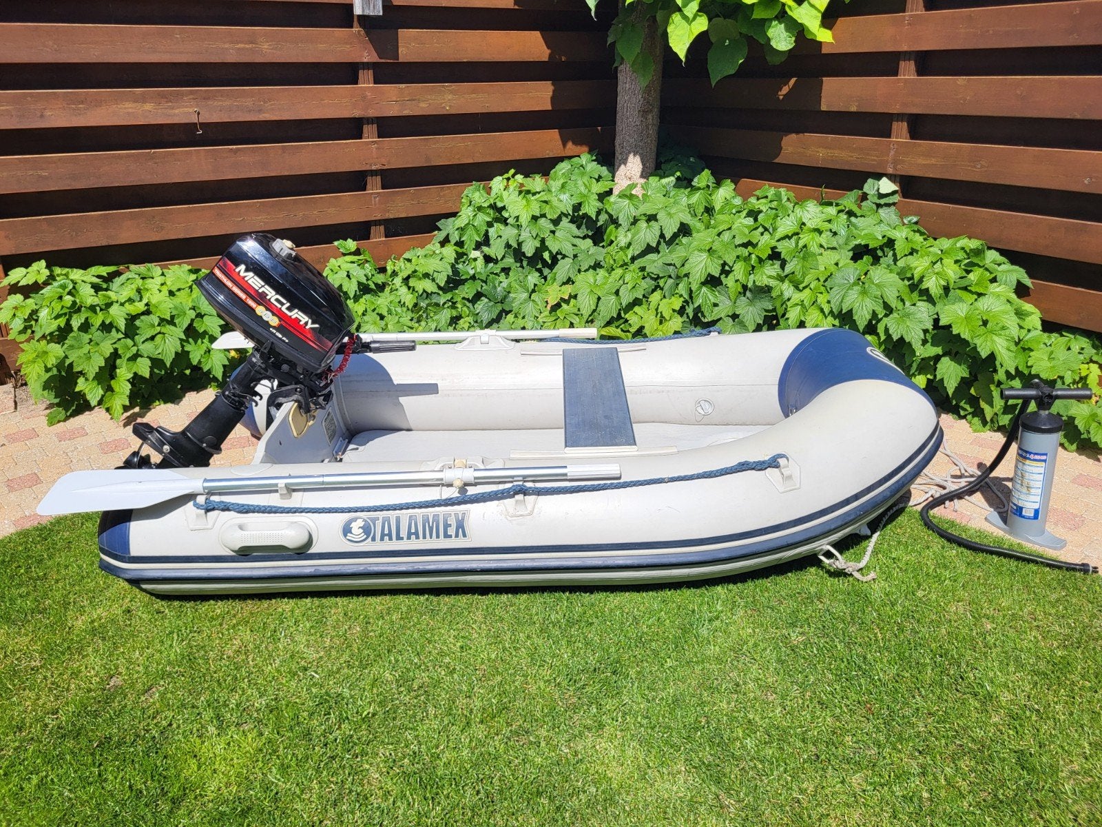 Mooie, complete set: Talamex TLA230 boot met Mercury 5pk., Watersport en Boten, Ophalen, Gebruikt