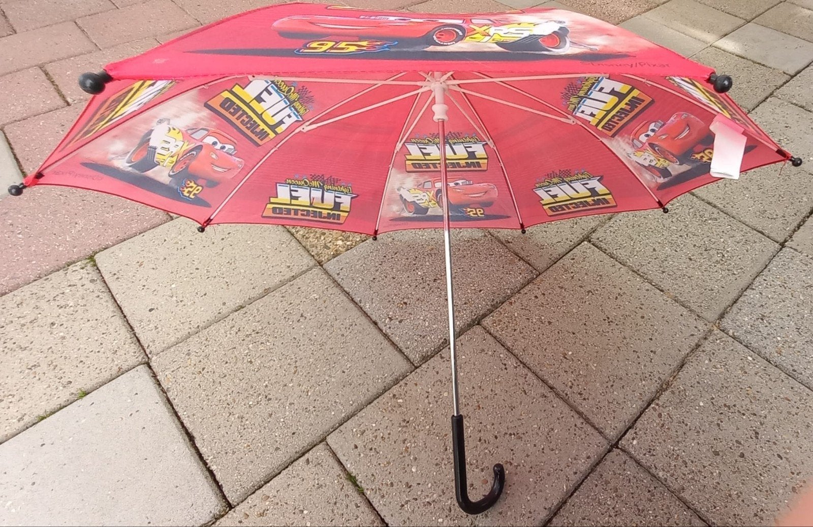 Cars Bliksem McQueen Kinderparaplu zo goed als nieuw, Ophalen of Verzenden, Zo goed als nieuw, Rood