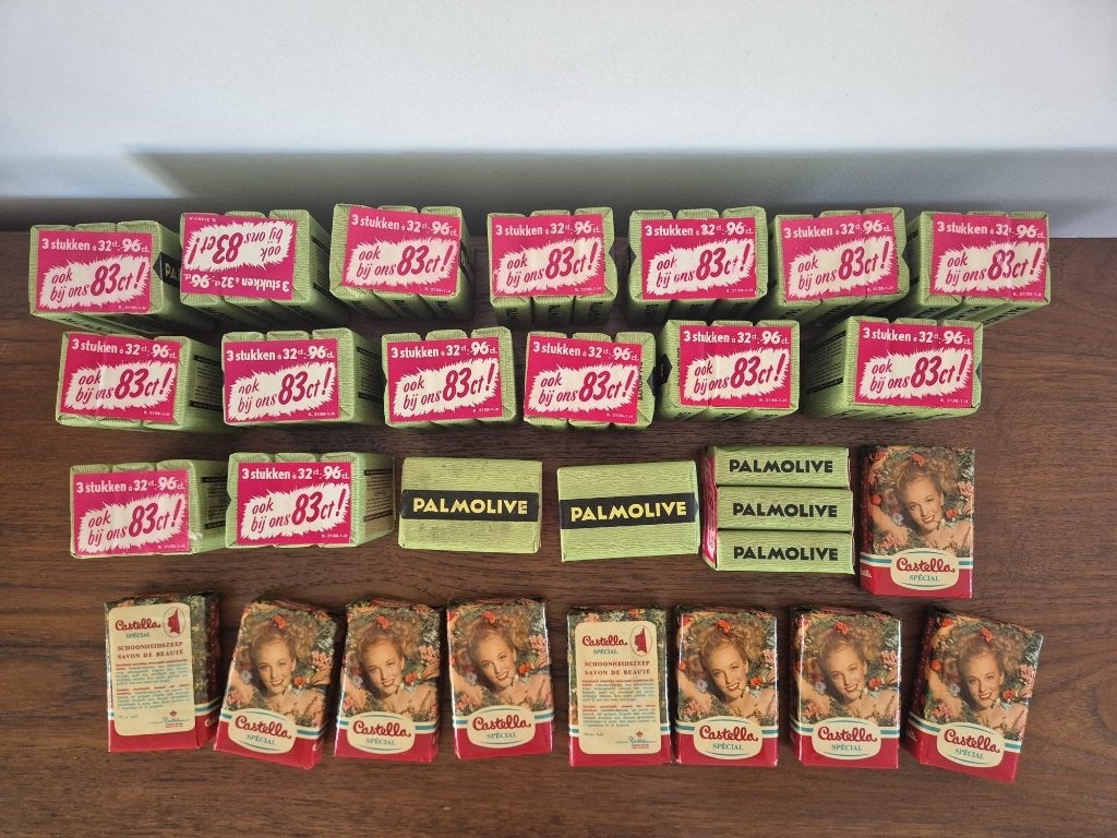 Vintage Castella & Palmolive zeep, Verzamelen, Ophalen of Verzenden, Zo goed als nieuw