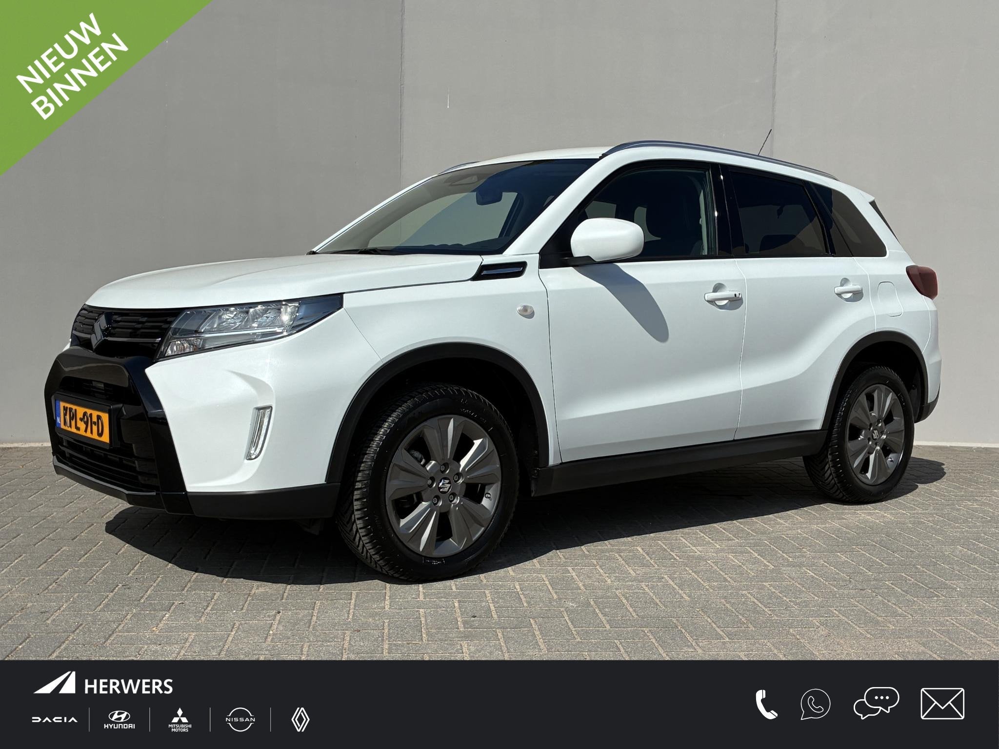 Suzuki Vitara 1.4 Boosterjet Smart Hybrid Select / 10 Jaar f, Auto's, Gebruikt, Euro 6, 4 cilinders, Wit