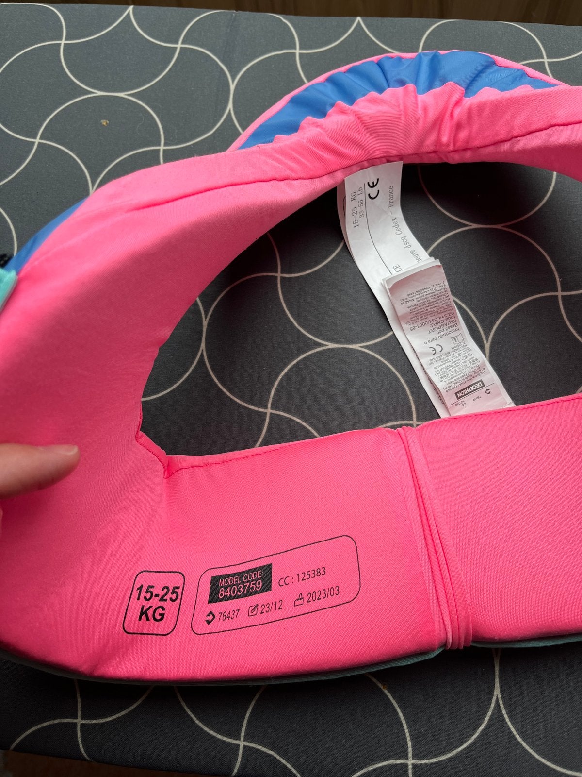 Decatlon Nabaiji Zwembandje 15-25 kg, Ophalen of Verzenden, Zo goed als nieuw