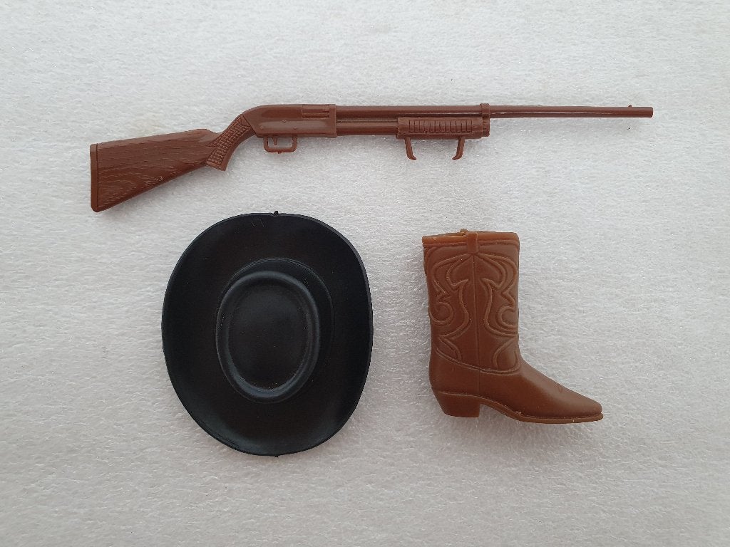 Big Jim / Karl May: Western attributen (Mattel) (1), Ophalen of Verzenden, Gebruikt