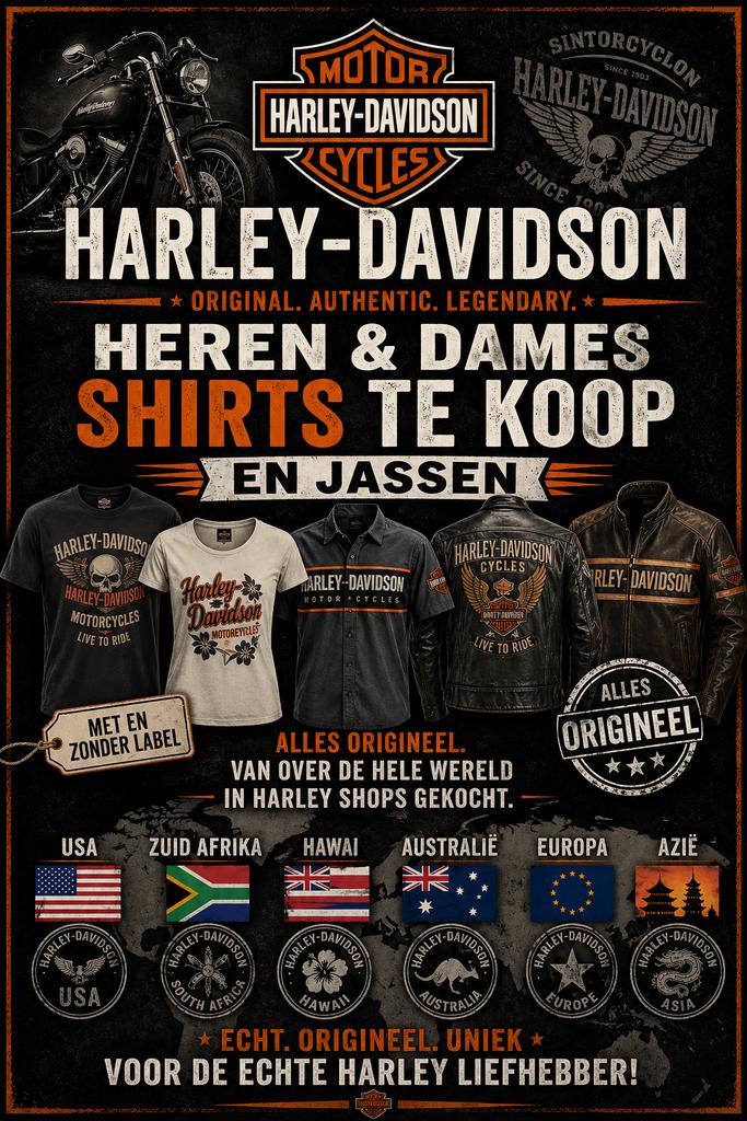 NU TE KOOP: Harley Davidson T shirts M/V  en Jassen!, Ophalen of Verzenden, Tweedehands, Dames, Overige typen