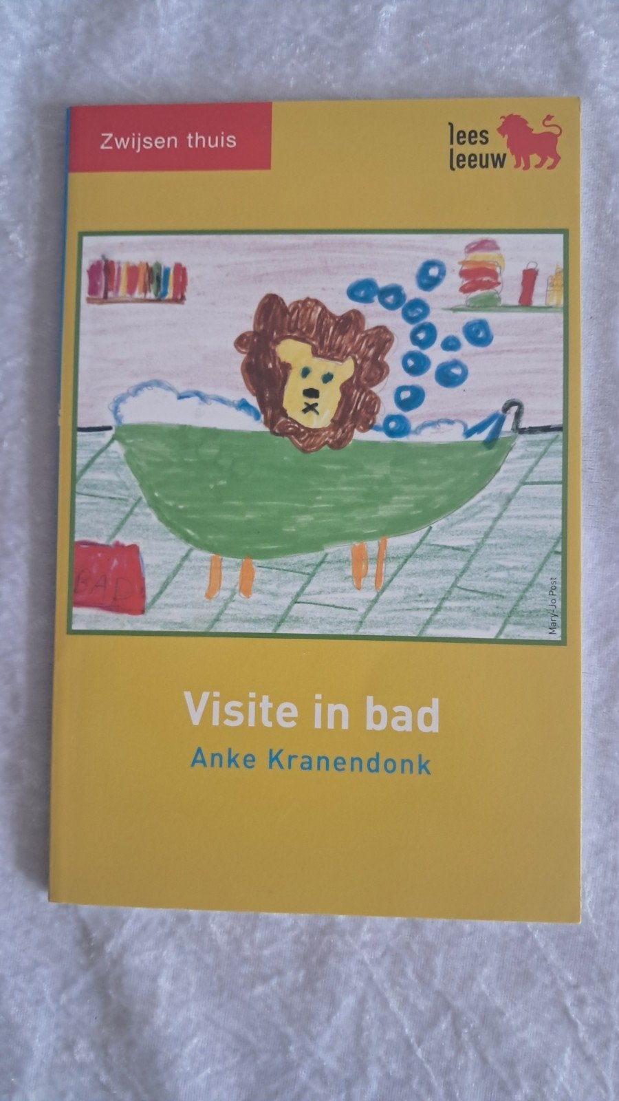 Net boekje Visite in bad A. Kranendonk leren lezen Leesleeuw, Boeken, Fictie algemeen, Anke Kranendonk, Ophalen of Verzenden, Zo goed als nieuw