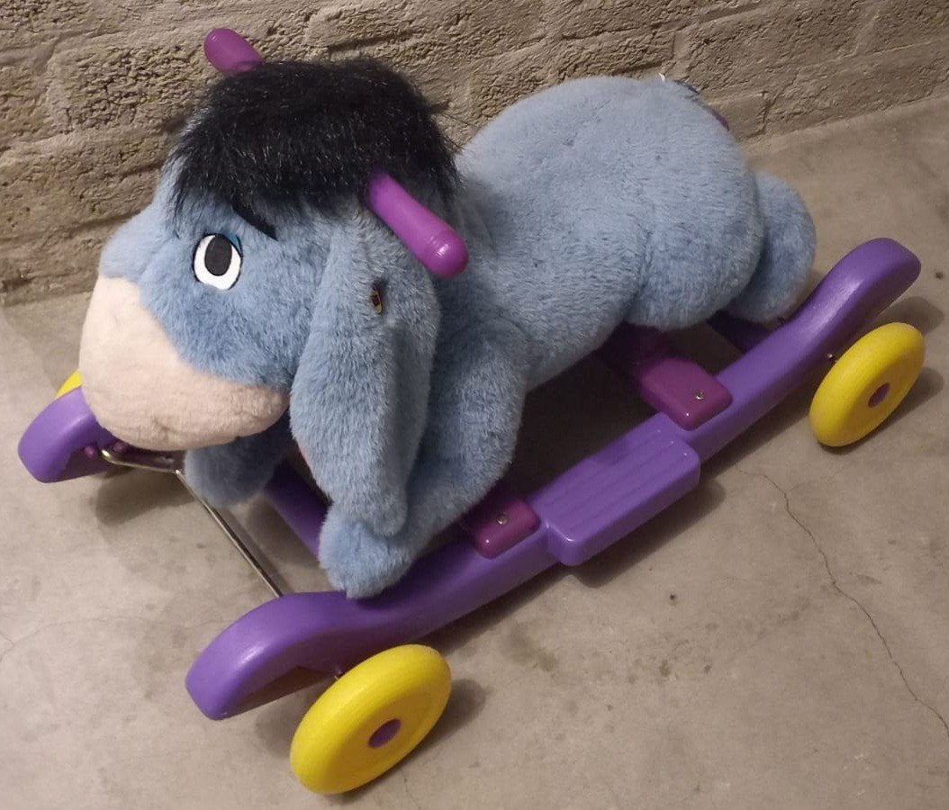 Eeyore Hobbelpaard kan rijden met muziek en bewegend hoofd, Ophalen of Verzenden